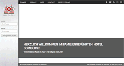 Desktop Screenshot of hoteldomblick.de